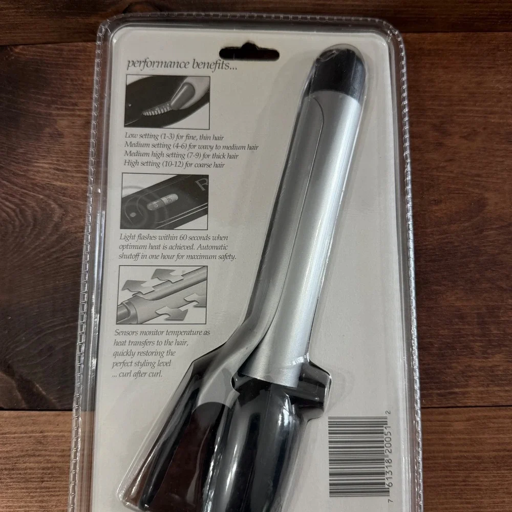 Revlon Perfect Heat 1 Inch Curling Iron RV051C 12 Heat Settings Dual Voltage NEW